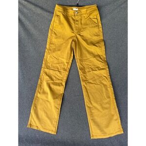 Liu Jo Milano Mustard Yellow Wide Leg Trousers High Rise Pants Size 28